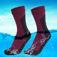 thumbnail image 3 of 100% Waterproof Socks Breathable Water-resistant Outdoor Camping Skiing Hiking Diving Wading Trekking Socks, 3 of 4