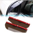 thumbnail image 4 of 2 parasoles a prueba de lluvia para cejas, protector de lluvia para espejo retrovisor, espejo lateral para lluvia de cejas para automóviles, protector de humo de fibra de carbono universal TUNC Sencillez, 4 of 5