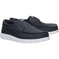 thumbnail image 2 of HEYDUDE Men Wally Cru Stretch Canvas , Black/White, 11, 2 of 5