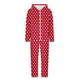 thumbnail image 5 of 2 Piece Tracksuits Sets for Women Loose Full Zip Long Sleeve Hoodies and Jogging Pants Loungewear Outfits New Pajamas for Women Set Red XXL, 5 of 5