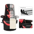 thumbnail image 4 of G-ROCKER Queen Throne Video Gaming Chair Ergonomic Recliner Racing Chair, High Back Swivel Chair with Footrest and Adjustable Backrest, Lumbar Support, Headrest and Cupholders, Black Red, 4 of 6