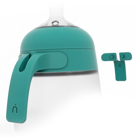 Nanobebe Quick Snap Handle Sets for Flexy Silicone Baby Bottle, 2-Pack, Teal