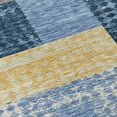 thumbnail image 5 of HomeRoots 612406 3 x 5 ft. Denim Blue & Gold Geometric Washable Indoor & Outdoor Rectangle Area Rug, 5 of 5