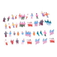 thumbnail image 2 of HILABEE Figurines Miniatures Objets de Collection Projets DIY Accessoires de Mise en Page Peints Mini Modèles 55 Pcs 9mm, 2 of 9