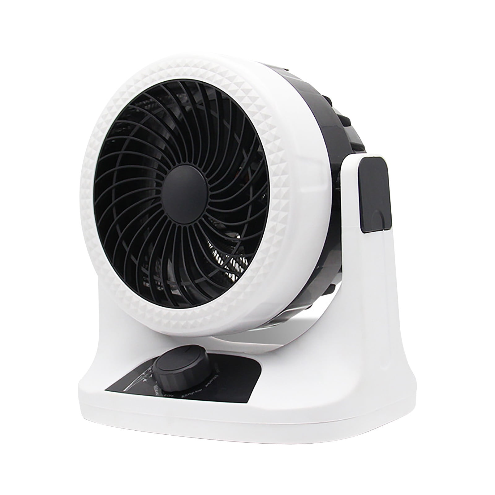 2-in-1 Air Conditioning Fan & Heater, Under Desk Heater with Dual Use for Summer and Winter, Portable Floor and Desktop Warmer
