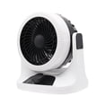 thumbnail image 2 of Portable Fan Heater Cooling Air Conditioner Ideal for Home Office Compact 3 Speed Small Desk Fan with Oscillation for Bedroom and Desk Use, 2 of 8