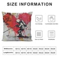 thumbnail image 5 of Orinice Graffiti Art Graphic Decorative Cushion Throw Pillow Cover for Home Couch Square 24x24in, 5 of 5