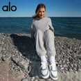 thumbnail image 4 of A-L-O yoga Outfit Unisex Hooded Sweatshirt 3Ddimensional Logo Loose Pocket CasualTop, 4 of 9
