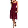 thumbnail image 4 of TxlixcUn vestido de cóctel elegante de encaje floral y rodilla sin mangas Txlixc  moda, 4 of 8
