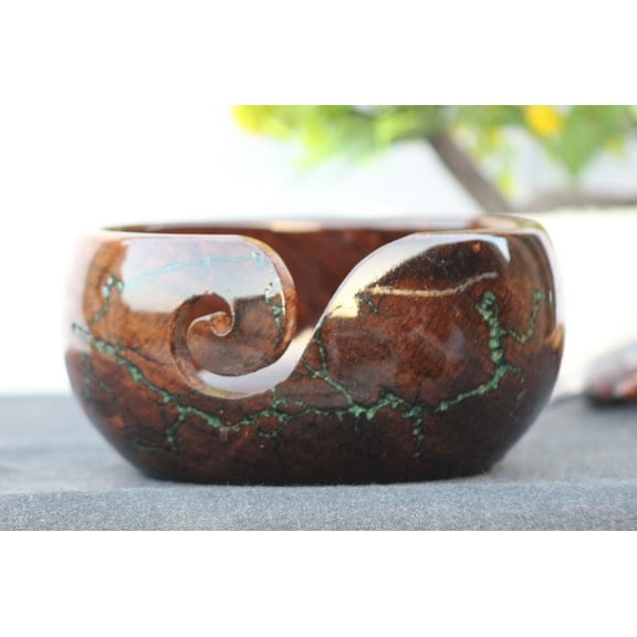 Yarn Bowl, Handmade Wooden Yarn Bowls for Knitting & Crocheting, Yarn Storage Bowl, Yarn Organizer Perfect Gift for Mother