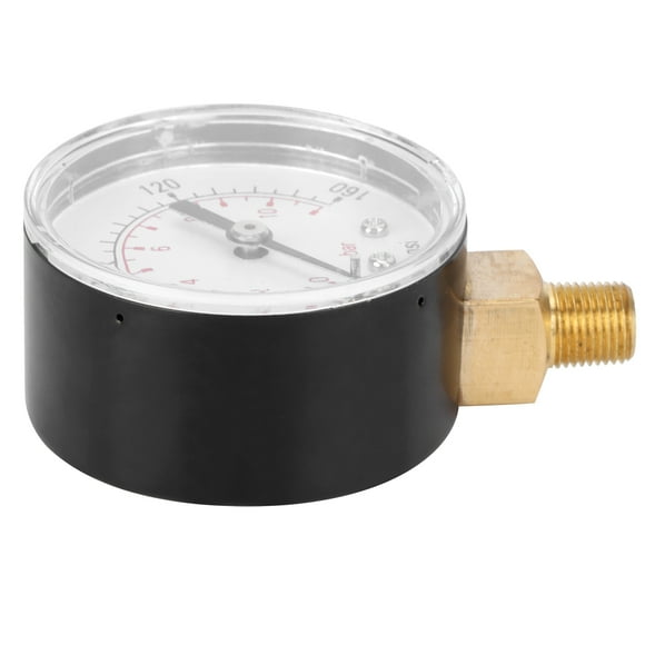 Pressure Gauge, Accurate Transparent Dial Cover Oil Pressure Gauge, Shock Resistant For Gas And Liquid Water, Oil