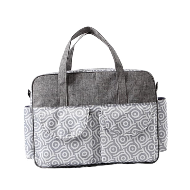 Bolsa de pañales, bolsa de viaje, mochila para pañales, mochila portátil para pañales patrón de ondas