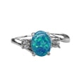 thumbnail image 2 of Xinyolin Oval Opal Rhinestone Knuckle Ring - Exquisite Women's Finger Ring, 2 of 8