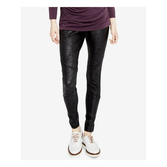 RACHEL ROY Womens Black Textured Skinny Leggings XS