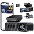 thumbnail image 1 of pelsee P1 Duo 4K Dash CAM Delantera y Trasera, Tarjeta SD de 64 GB, c¨¢Mara de Tablero Dual 4K+1080P para Coches, Wi-Fi y Control de Aplicaciones, c¨¢Mara IPS de 1.5 Pulgadas, Control de Voz, Visi¨®n, 1 of 5
