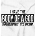thumbnail image 2 of Body Of God Buddha Exercise Fitness Men's Big & Tall Long Sleeve Graphic Tee Brisco Brands 2X, 2 of 5