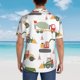 thumbnail image 4 of Balery Excavator Camisas hawaianas de manga corta para hombre, camisas playeras de corte holgado, camisas de vacaciones con botones,Large, 4 of 7