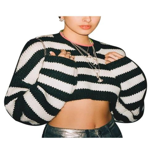 Parfait Striped Knit Zip-Up Crop Top  Fashion outfits, Outfits, Street  style outfit