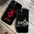 thumbnail image 5 of Berserk Comics Anime para Apple iPhone 15 14 13 12 Mini 11 XS XR X 8 7 Pro Max Plus funda de silicona suave negra para teléfono, 5 of 5