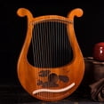 thumbnail image 3 of Lyre Harp 19 String Beginners Harp,Portable 19-Tone Small Harp 19-String Lyre Musical Instruments Solid Wood Lyre Harp, 3 of 6