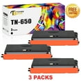 thumbnail image 1 of Toner Bank 3-Pack Compatible Toner Replacement for Brother TN-650 HL-5340D 5340DRT 5350DN 5370DW 5380DN DCP-8085DN 8080DN 8890DW MFC-8380DN 8680DN 8890DW Black, 1 of 5