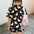 thumbnail image 7 of Grblisyd Girls Outfits Size 10-12 Cute Short Sleeve Crew Neck T-Shirts and Elastic Waist Shorts Kids Fashion Animal Print Clothing Sets, 7 of 7