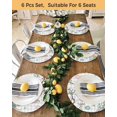 thumbnail image 4 of 13 Inch Round Placemats Set of 4, Easter Non Slip Heat Insulation PP Table Mats, Spring Grey Bunny Botanical Eggs Leaves Lattice Washable Place Mats for Kitchen Dining Party Table Decor, 4 of 7