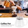 thumbnail image 2 of Glass Coffee Server, Transparent and Large Capacity, with Handle, for Espresso and Coffee, Bar Kitchen Counter, 2 of 9