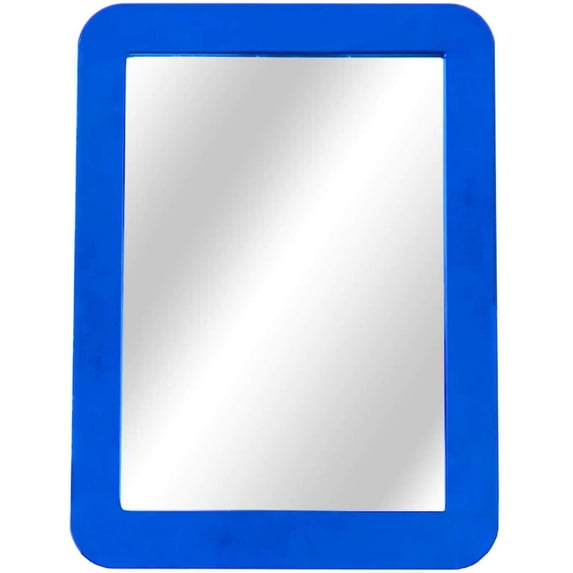 Kiralita 1 Pack Magnetic Mirror 5” x 7” For Household Refrigerator Workshop Toolbox Office Cabinet School Locker Kids And Adult Use - Navy