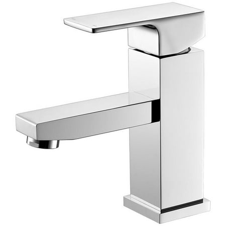 Luxurious Single Handle Lavatory Faucet in Chrome Finish