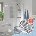 thumbnail image 6 of Non-Slip TPE Bath Mat for Shower and Bathtub, Suction Cups, Quick-Dry with Drain Holes, Soft Textured Surface, 30x17 Inch，grey, 6 of 6