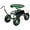 Green, variant on WgoodW Rolling Garden Seat with Wheels, Outdoor Gardening Scooter with 360° Swivel Seat, Tool Tray & Basket, Adjustable Steering Handle for Lawn, Gardening Stool, Garden Cart for Planting-Green