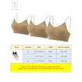 thumbnail image 2 of Gustave 5-Pack Women's Seamless Cami Bra V Neck Padded Bralette Spaghetti Strap Pullover Style Bras Tank Top Wire Free "Size XL", 2 of 9