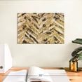 thumbnail image 3 of Elephant Stock New Zebra Ii Wall Art - Horizontal Canvas Wall Art - Living Room Wall Decor - Abstract Canvas - Beige And Gold Decor By Pi Galerie - 12" x 8", 3 of 8