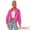 Hot Pink, variant on DARING DIVA Women's Notched Lapel Open Front Fleece Cropped Coat XS Dusty Pink