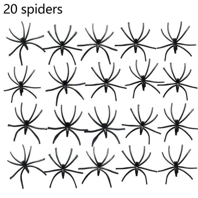 Décor d'Halloween Toile d'Araignée Artificielle Scène de Fête Effrayante Accessoires Super Extensibles Toiles d'Araignée Maison d'Horreur avec Araignées Décor Faux 2025Hot