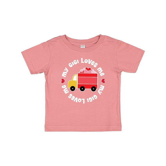 Inktastic My Gigi Loves Me Valentine Truck Boys or Girls Baby T-Shirt