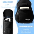thumbnail image 4 of Funda para guitarra acústica Faswin de 41 pulgadas, impermeable, Oxford, 4 of 8