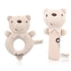 thumbnail image 2 of Juguetes para bebés Animales Sonajero Coctelera Suave agarre de la mano Muñecas Infantil Sensorial Educación temprana Regalo de ducha relajante Niños Niñas Tipo 2 2 piezas Jumpingount FN000718-02, 2 of 7