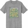 thumbnail image 4 of Natural World Sunflower Frame Men's Heather Gray Crew Neck Short Sleeve Tee-XL, 4 of 6