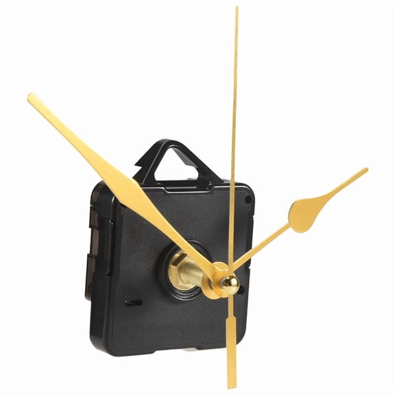Non-Ticking Quartz DIY Wall Clock Movement Mechanism Kit with 3 Gold Silent Repair Parts Replacement
