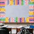 thumbnail image 4 of 68.9 FT Colorful Bookshelf Border Trim - Back to School Books Rolled Border Trim Bookshelf Bulletin Board Set Library Classroom Office Chalkboard Kindergarten Elementary Home Wall Party Decoration, 4 of 5