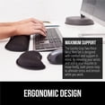 thumbnail image 4 of Ergonomic Wrist Rest Set for Keyboard & Mouse, Comfortable Support for Typing & Computing, 2-Piece Desk Pad Set, Black, 4 of 8