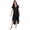 Black, variant on Swim 365 Women's Plus Size High-Low Cover Up