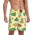 thumbnail image 2 of Kdxio Colorful Outer Space Print Mens Sleep Shorts Bottoms Soft Comfy Pajama Wear Pants with Drawstring Pockets, 2 of 5