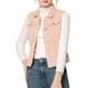 thumbnail image 1 of Chaleco sin mangas de mezclilla lavado para mujer INSPIRE CHIC con botones y bolsillos color rosa M, 1 of 7
