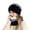 Black, variant on RUIG Gloves Scarf Hat Set Women's Winter Warm Knit Hat Women's Earmuffs Woolen Hat
