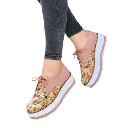 

Women s Slip-On Walking Shoes Platform Loafers Casual Breathable Anti Slip Shoes