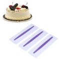 thumbnail image 4 of Cake Scraper, Easy Operation Cake Scraper Smoother Premium Plastic Glossy   For DIY For Cake For Cream, 4 of 8