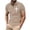 Khaki, variant on CHGBMOK Mens Collared Shirts Button Neck Short Sleeve Casual Shirt Summer Trendy Breathable Fit Golf Blouse